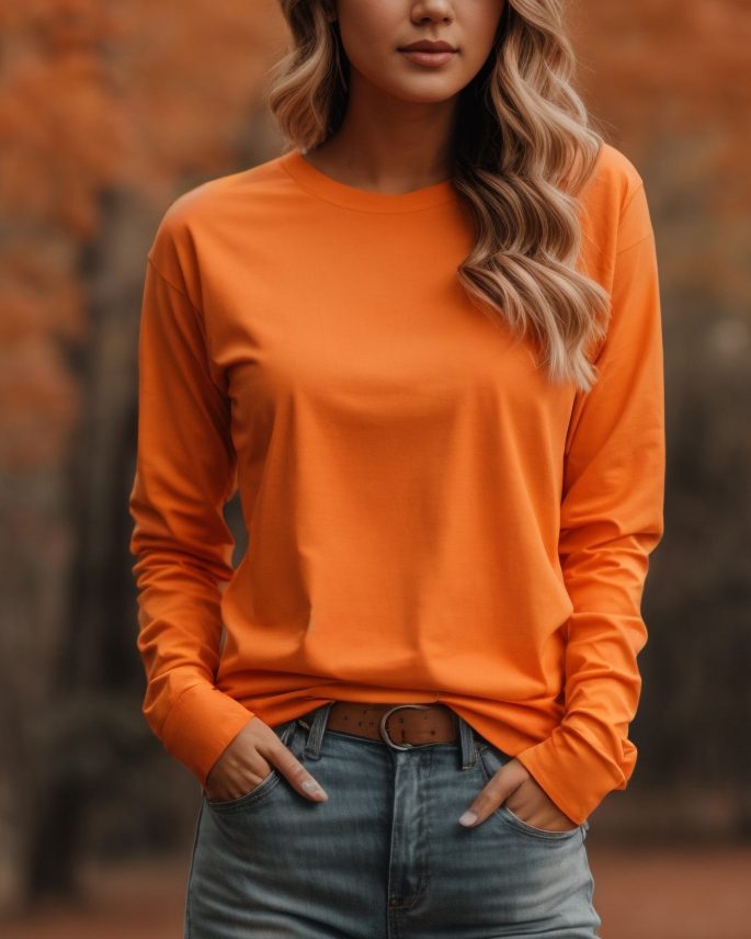 Women's Cotton Relaxed Long Sleeve T-Shirt