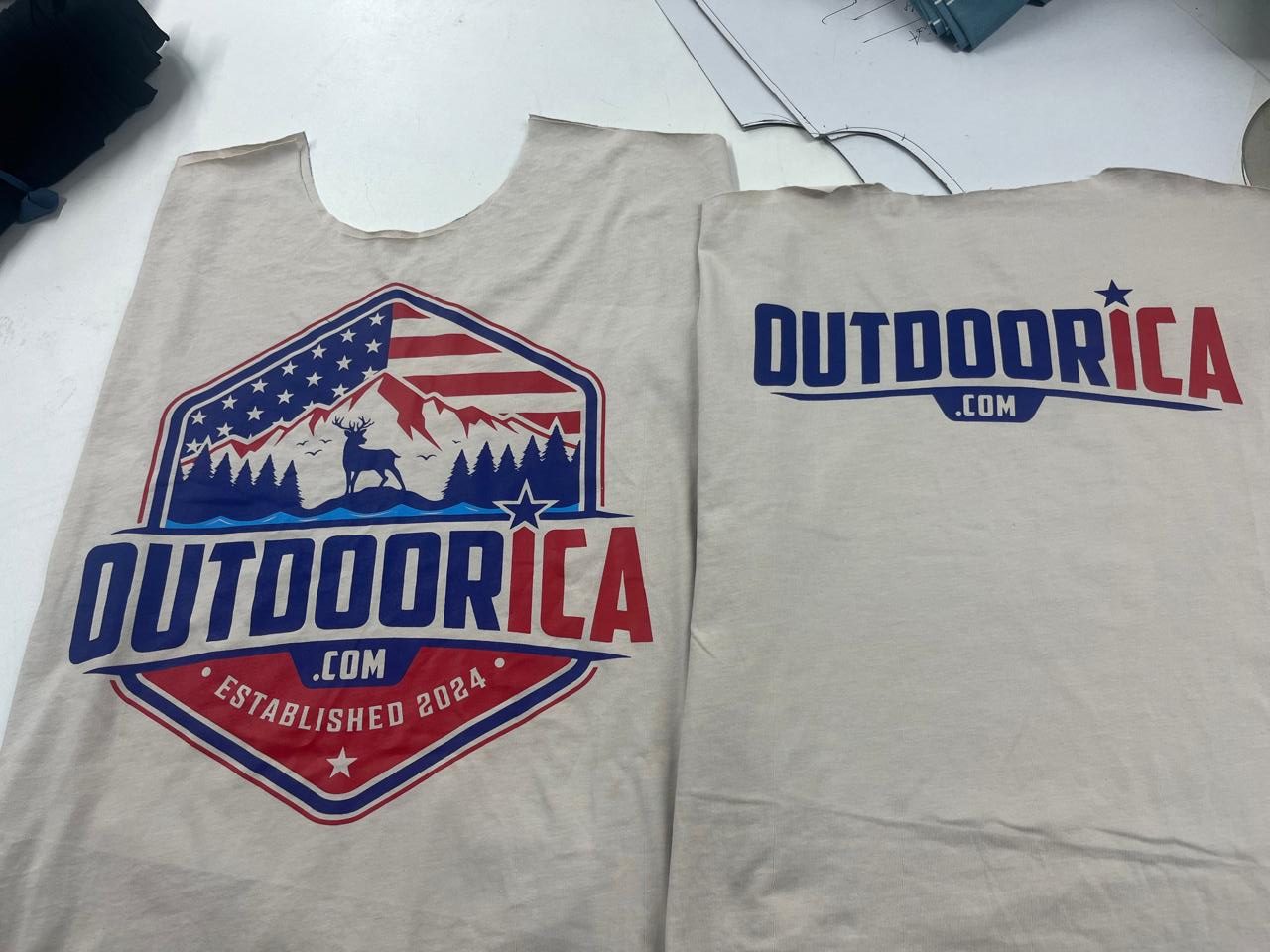 Custom snow camouflage hoodie with all-over printing - Alvieva Apparel USA