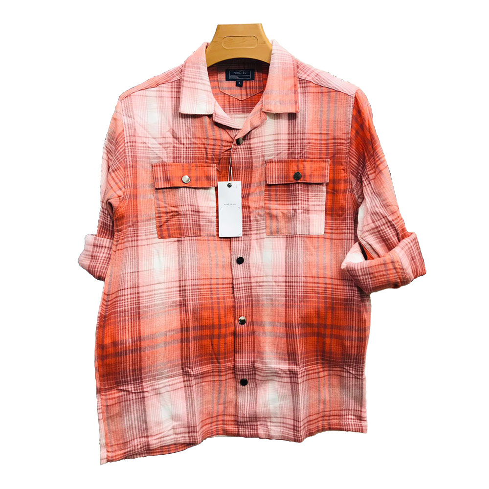 Casual Spring Park Double Pocket Flannel Shirt