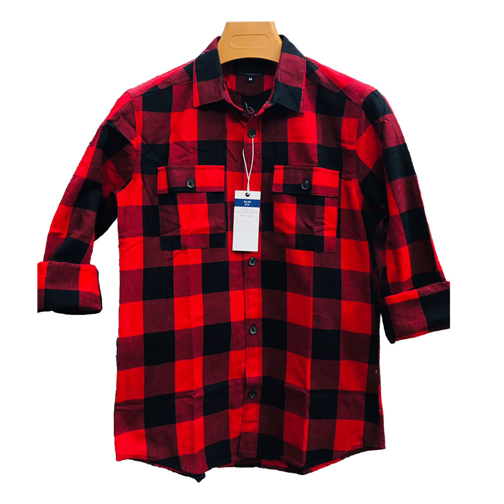 Men’s Plaid Flannel Long Sleeve Casual Shirt – Spring & Autumn Collection